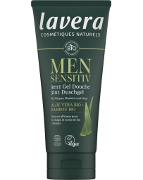 Lavera Gel douche 3 en 1 Men Sensitiv 200 ml, gel et douche bio, pharma5avenue