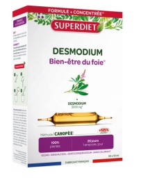 Super Diet Desmodium Bien être du Foie 20 ampoules de 10 ml