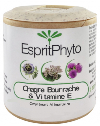 EspritPhyto Onagre, Bourrache, Vitamine E 60 capsules