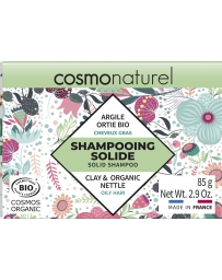 Cosmo Naturel Shampooing solide Cheveux Gras 85gr argile ortie coco Pharma5avenue