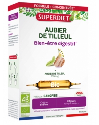 Super Diet Aubier de Tilleul Bio 20 Ampoules de 10 ml