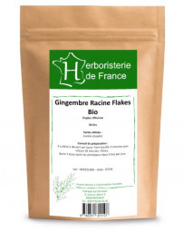 Herboristerie de France Tisane Gingembre racine BIO 30 gr