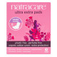 Serviettes longues Ultra Extra à ailettes Lot de 8 Natracare - lot de serviettes très longues pour contrôler votre flux menstrue