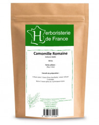 Herboristerie de France Tisane Camomille Romaine capitule floral trié entier 30gr