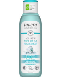 Lavera Gel douche soin 2en1 basis sensitiv 250 ml