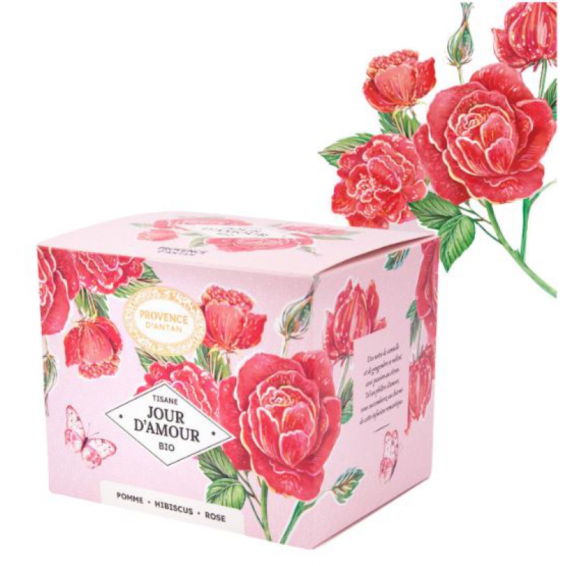 Provence d'Antan Tisane Be Cube Jour D'amour bio 20 sachets 40g recharge carton infusion d'amour Pharma5avenue