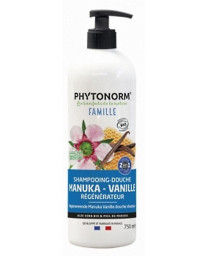 Phytonorm Shampooing douche régénérateur Aloé Miel de Manuka senteur Vanille 750ml