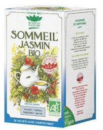Romon Nature Tisane Sommeil Jasmin bio 20 sachets sommeil relaxaton anti stress Pharma5avenue