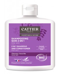 Cattier Shampooing soin 2 en 1 Cheveux bouclés 250 ml
