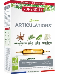 Superdiet Quatuor Articulations bio 20 ampoules de 10ml