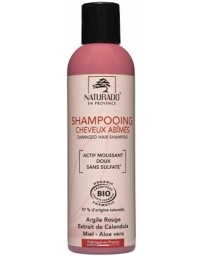 Naturado Shampoing Cheveux abîmés 200 ml illite rouge protéines de blé aloe vera pharma5avenue