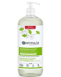 Centifolia Shampoing Douche pour toute la famille 1 Litre soulage les peaux sensibles Pharma5avenue