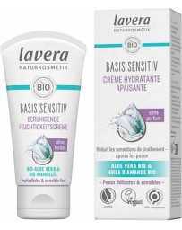 Lavera Crème hydratante apaisante Basis sensitiv 50 ml peau nette hydratée et apaisée Pharma5avenue