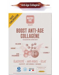 Nutrivie Boost Anti âge collagène 20 ampoules buvables collagène marin de type 1 anti rides Pharma5avenue