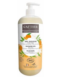 Cattier Gel douche sans sulfate parfum Clémentine Fleur d'oranger 1 Litre aloe vera douceur Pharma5avenue