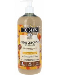 Coslys Crème de douche relaxante châtaigne caramel 1 Litre gel douche aloe vera Pharma5avenue
