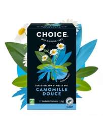 Choice Infusion camomille douce 17 sachets tisane camomille matricaire bio Pharma5avenue