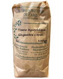Herboristerie de Paris Tisane Ayurvédique Gingembre Citron 100 gr