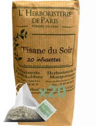 Herboristerie de Paris Tisane du Soir 20 infusettes concentrées de 2gr tisane sommeil Pharma5avenue