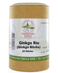Herboristerie de Paris Ginkgo Biloba Feuilles Bio 60 gélules mémoire concentration Pharma5avenue