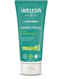 Weleda Gel Douche Men 3 en 1 Energy Fresh pour Homme 200ml