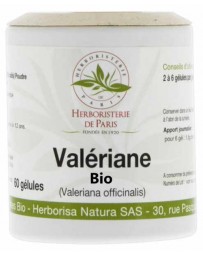 Herboristerie de Paris Valériane racine extrait bio 250mg 60 Gélules
