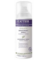Cattier Déodorant Spray Brume Active 100 ml sans gaz Pharma5avenue