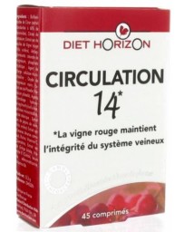 Circulation 14 - 45 Comprimés Diet Horizon aide la santé vasculaire Pharma5avenue