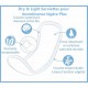 schema-de-la-serviette-incontinence-legere-dry-and-light-plus-x16-natracare-apportant une couche-superieure-douce-en-coton-bio