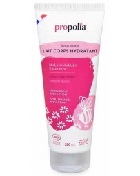 Propolia Lait corps hydratant Miel cire d’abeille aloe vera 200ml Lait Corporel Hydratant pour toute la famille 