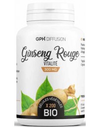 GPH Diffusion Ginseng Rouge Racine bio 300mg 200 gélules