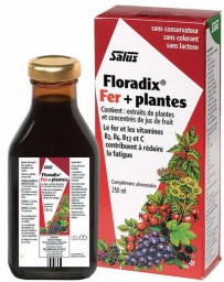 SALUS Floradix Fer + extraits de plantes - 250 ML fer vitamine c action antifatigue
