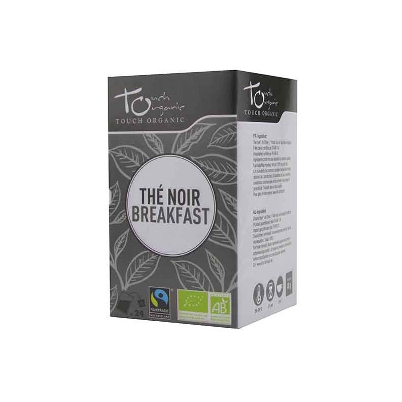 Thé noir breakfast BIO 24 sachets 48g Touch Organic