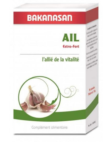 Bakanasan Ail Extra Fort 96 capsules vitalité et protection cardio vasculaire Bakanasan Ail Extra Fort 96 capsules vitalité et protection cardio vasculaire