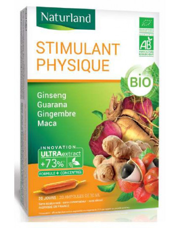 Ginseng Guarana Gingembre Maca BIO 20 ampoules Naturland Pharma5avenue Ginseng Guarana Gingembre Maca BIO 20 ampoules Naturland Pharma5avenue