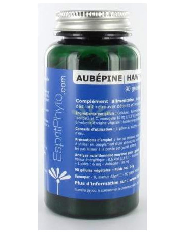 Esprit Phyto - Aubépine - 90 gélules complément alimentaire Pharma 5avenue Esprit Phyto - Aubépine - 90 gélules complément alimentaire Pharma 5avenue