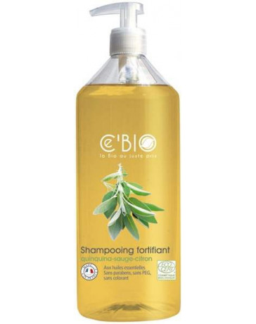 Cébio Shampooing fortifiant Quinquina Sauge Citron 500 ml Cébio Shampooing fortifiant Quinquina Sauge Citron 500 ml