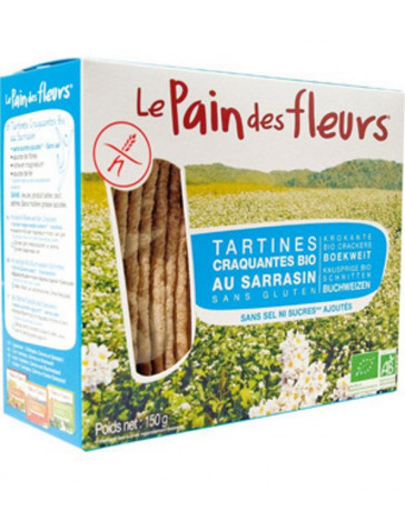Le Pain des Fleurs Tartines craquantes Sarrasin sans sel ni saccharose 150 gr, pharma5avernue Le Pain des Fleurs Tartines craquantes Sarrasin sans sel ni saccharose 150 gr, pharma5avernue