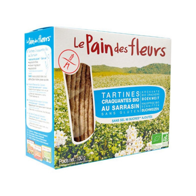 Le Pain des Fleurs Tartines Craquantes au Sarrasin sans Sel ni