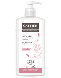 Cattier Lait corps Beurre de karité Géranium Nourrissant 500 ml, lait corporel bio, pharma5avenue