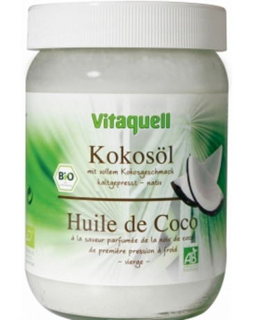 Huile de coco vierge Plaisir culinaire et soin corporel parfum noix de coco 400g Vitaquell Huile de coco vierge Plaisir culinaire et soin corporel parfum noix de coco 400g Vitaquell