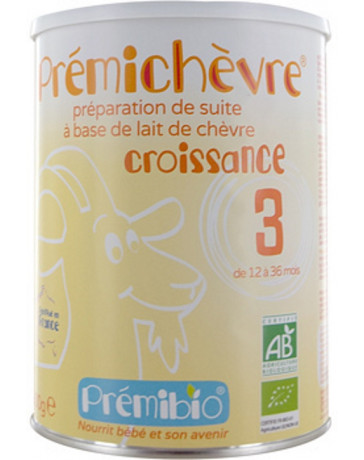 Lait prémichèvre croissance sans gluten de 12 à 36 mois 900g Prémibio - aliment pour bébé Lait prémichèvre croissance sans gluten de 12 à 36 mois 900g Prémibio - aliment pour bébé