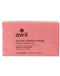 Avril Beauté bio Savon Corps et Mains Framboise 100 gr