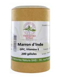 Herboristerie de paris Marronnier d'Inde OPC Pin Raisin Vitamine E 200 Gélules circulation capillaire Pharma5avenue