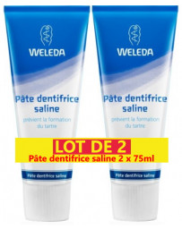 Weleda Duo Pâte dentifrice saline anti tartre 2x75ml