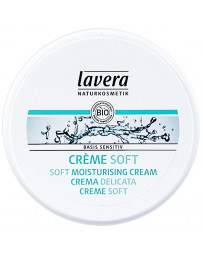 Crème Soft Jojoba Aloé Vera Basis Sensitiv 150ml Lavera - soin pour le visage pharma5avenue